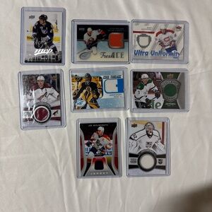 NHL Jersey Patch Card Lot – UD Game Jersey / SP / Fleer Inserts